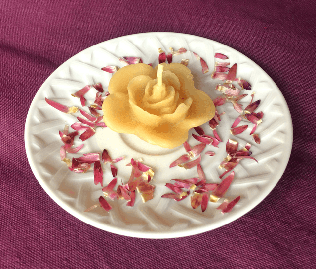 BOUGIE MOULEE PETITE ROSE