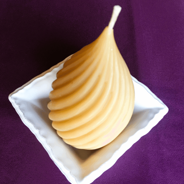 BOUGIE OEUF TORSADE 12.5 CM