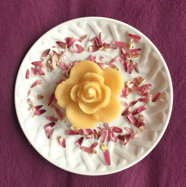 BOUGIE MOULEE PETITE ROSE